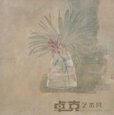 雷苗 2005年作 花卉 镜心 66×66cm